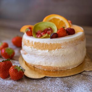 Torcik nagi (naked cake)